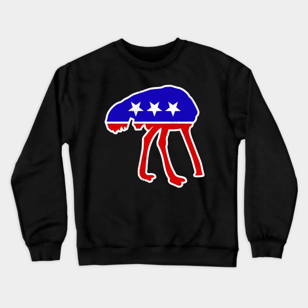 Ostrich Head Under Sand GOP Republican Impeachment Acquittal Crewneck Sweatshirt by BraaiNinja